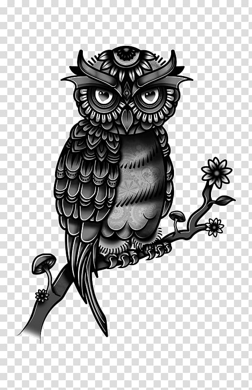 Owl Tattoo Flash Drawing Fashion, others transparent background PNG clipart