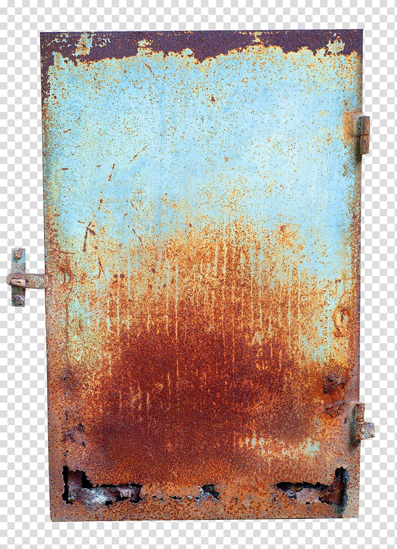 Iron Rust Blue Euclidean , Light blue rusty iron gate transparent background PNG clipart