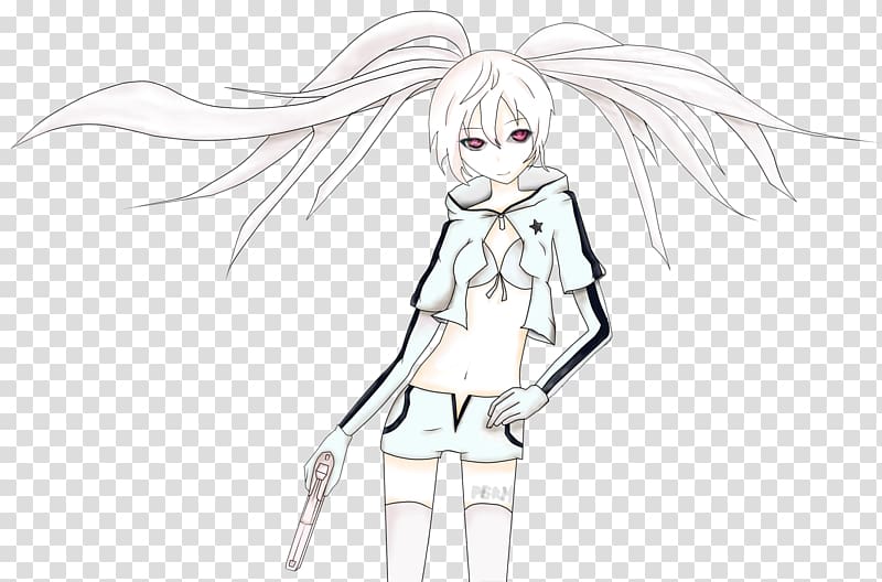 Black Rock Shooter: The Game Drawing Sketch, rock fragments transparent background PNG clipart