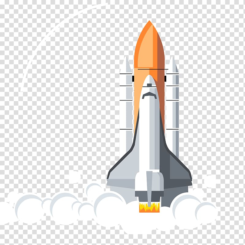 white and orange space rocket illustration, Rocket launch Project portfolio management, rocket launch transparent background PNG clipart