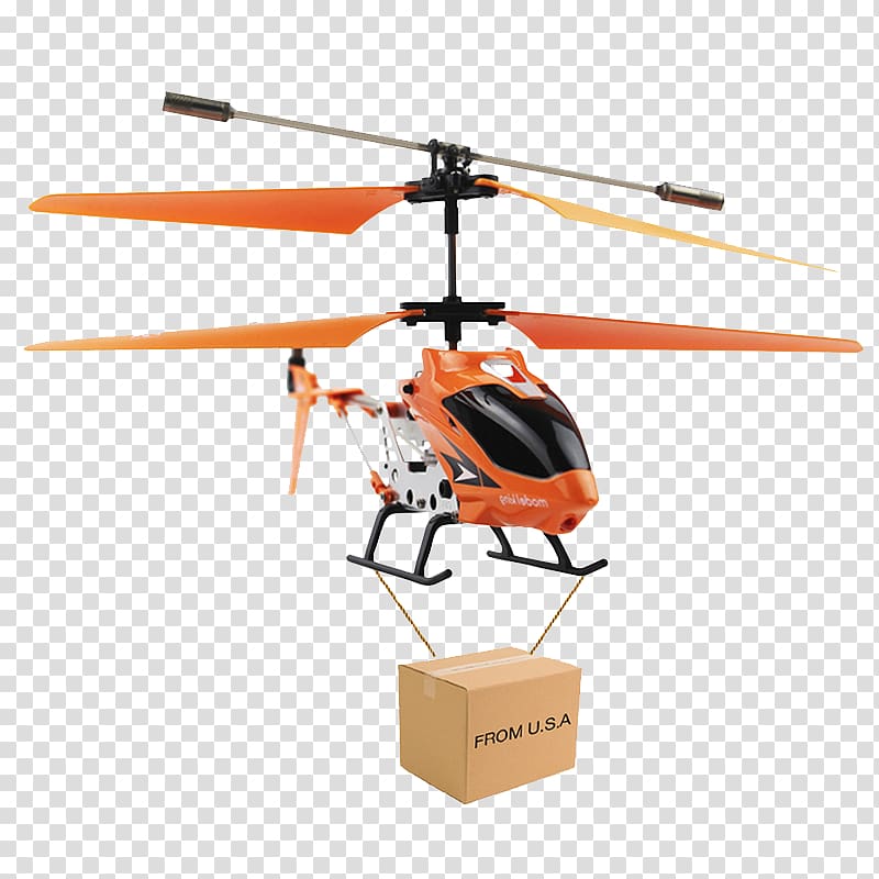 Helicopter rotor Radio-controlled helicopter, drone shipper transparent background PNG clipart