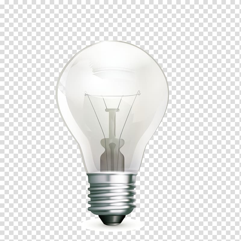 Incandescent light bulb Lamp Lighting, White light bulb transparent ...