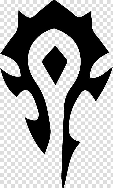 black tribal iillustration, World of Warcraft Orda Symbol Decal Logo, world of warcraft transparent background PNG clipart