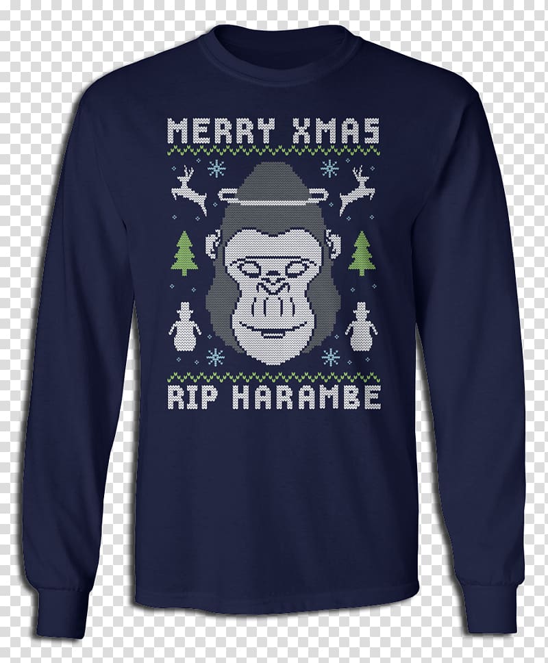 T-shirt Hoodie Sleeve Sweater, rip harambe transparent background PNG clipart