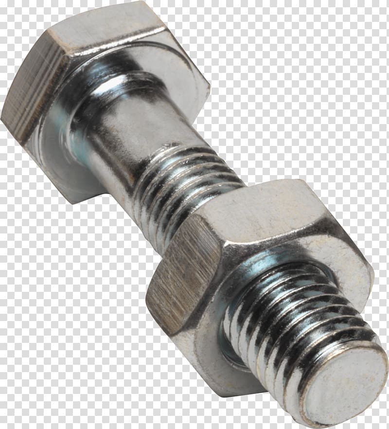 Bolted joint Nut Fastener Screw, screw transparent background PNG clipart