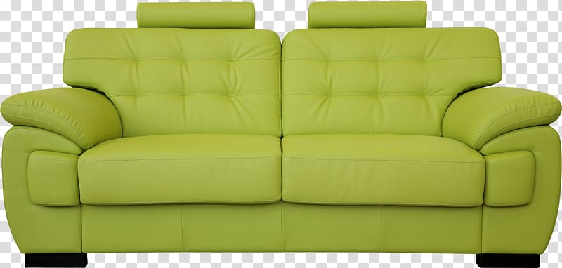 Couch Table Chair Furniture Living room, Green sofa transparent background PNG clipart