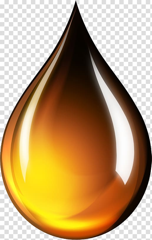 a drop of golden oil transparent background PNG clipart