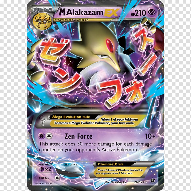 Pokémon X and Y Pokémon TCG Online Pokémon Trading Card Game Alakazam Collectible card game, others transparent background PNG clipart
