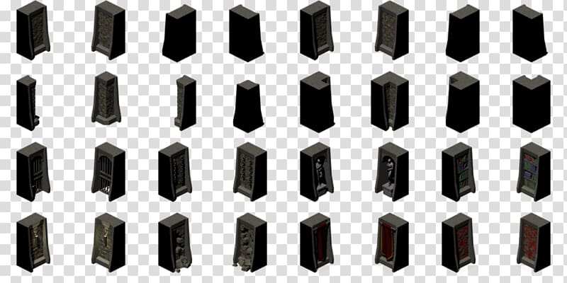 Isometric graphics in video games and pixel art Sprite Dungeon crawl Wall, classical wall transparent background PNG clipart
