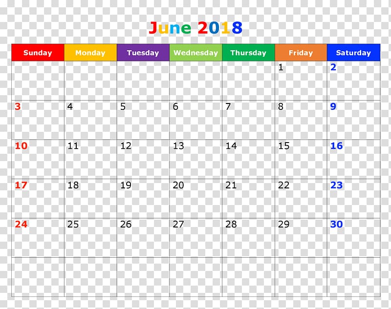 Calendar 0 June Kalnirnay 1, june 2018 calendar transparent background PNG clipart