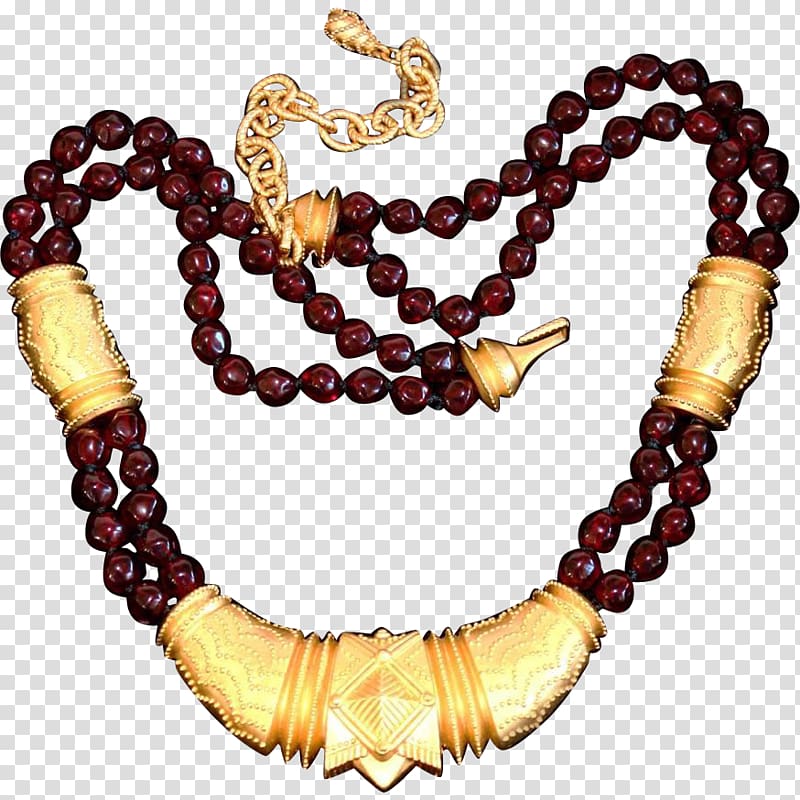 Amber Buddhist prayer beads Necklace, necklace transparent background PNG clipart