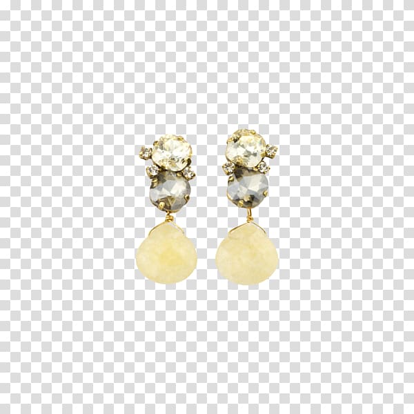 Pearl Earring Pandora Jewellery Charm bracelet, yellow drop transparent background PNG clipart