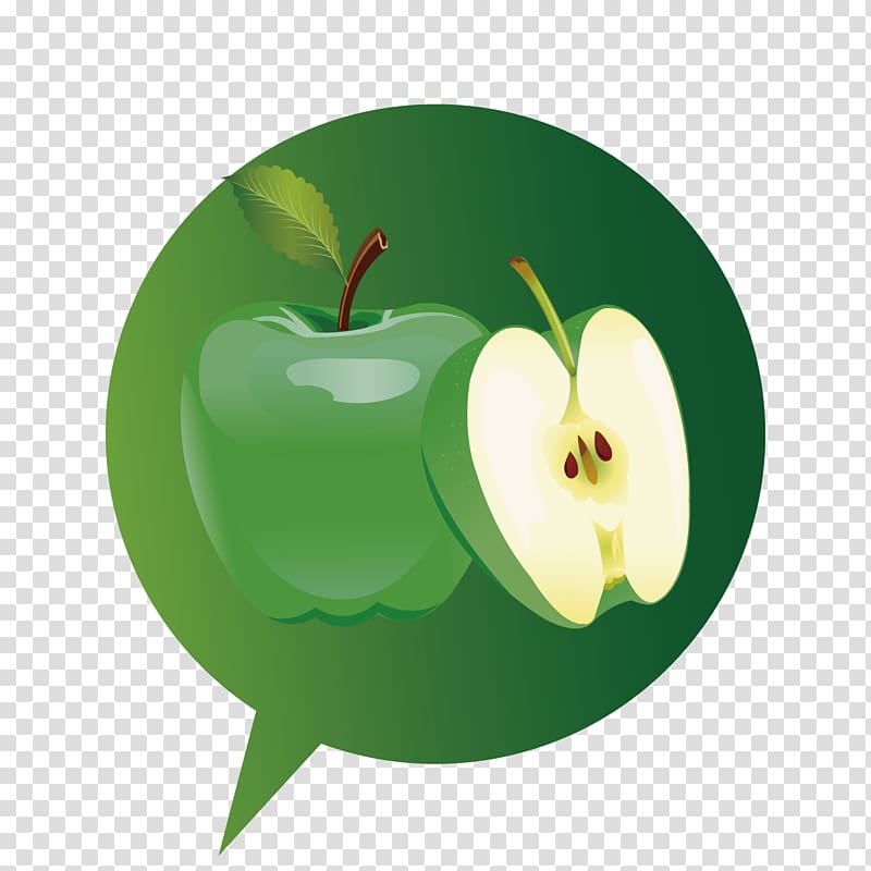 Apple, Apple Green Dialog Box transparent background PNG clipart