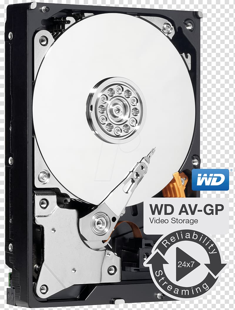 Hard Drives Serial ATA Western Digital Data buffer Gigabyte, Hard Disk transparent background PNG clipart
