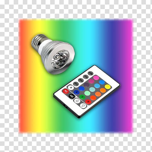 Remote Controls Light-emitting diode RGB color model LED lamp, light transparent background PNG clipart