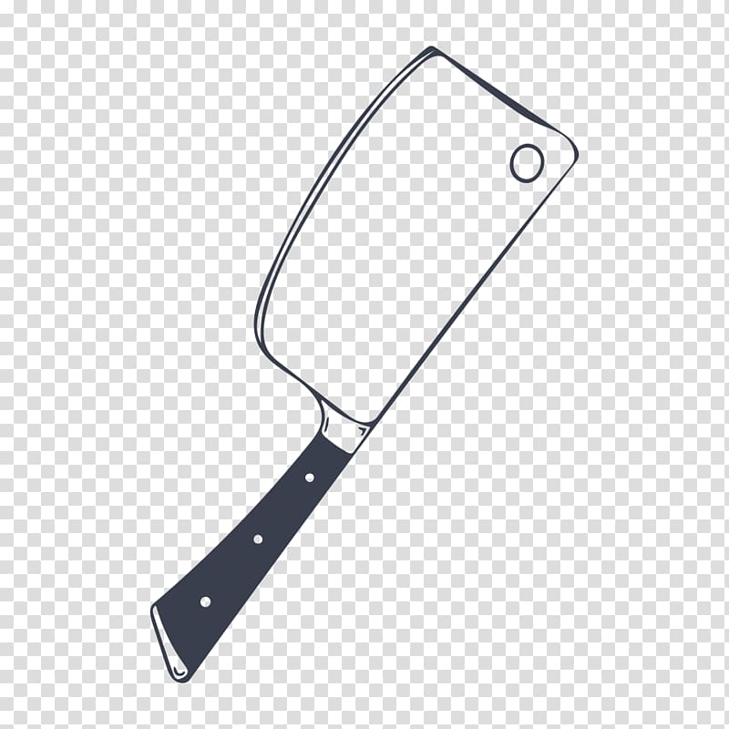 Kitchen knife, Hand painted kitchen knife transparent background PNG clipart