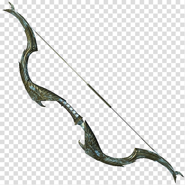 The Elder Scrolls V: Skyrim – Dawnguard The Elder Scrolls V: Skyrim – Dragonborn Bow and arrow Bowhunting Weapon, freezing transparent background PNG clipart