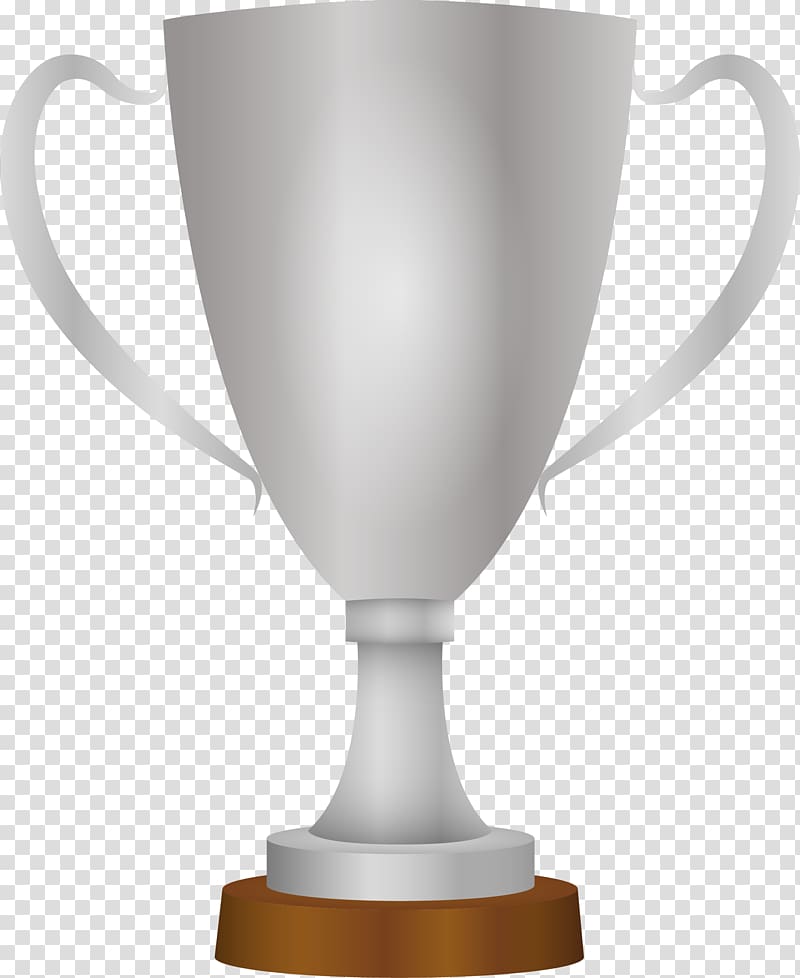 Trophy Silver Cup, Trophy material transparent background PNG clipart