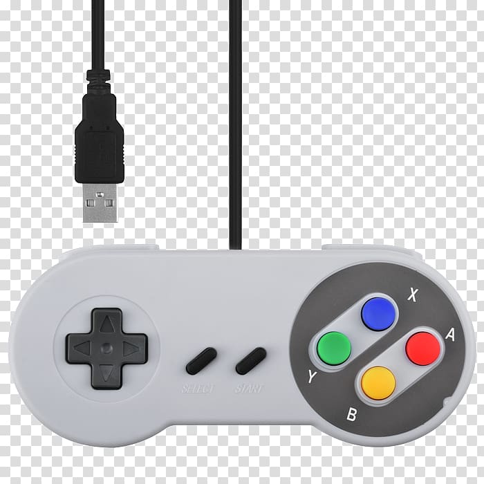 Super Nintendo Entertainment System Joystick Game Controllers Video game, joystick transparent background PNG clipart