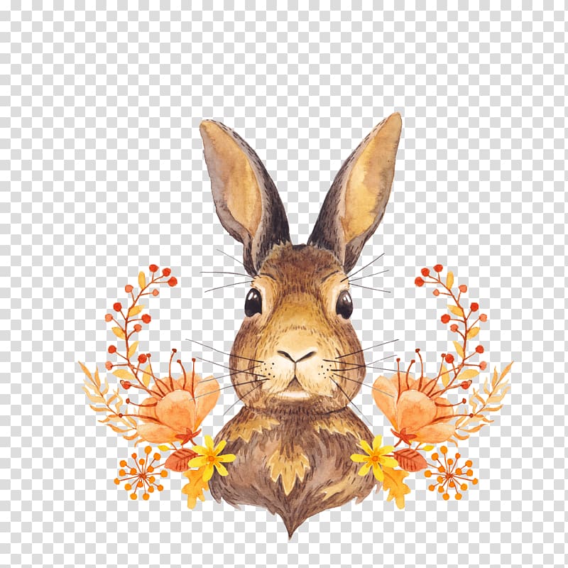 bunny rosette transparent background PNG clipart