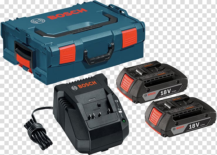 Battery charger Robert Bosch GmbH Lithium-ion battery Impact driver Cordless, Boxx Technologies transparent background PNG clipart