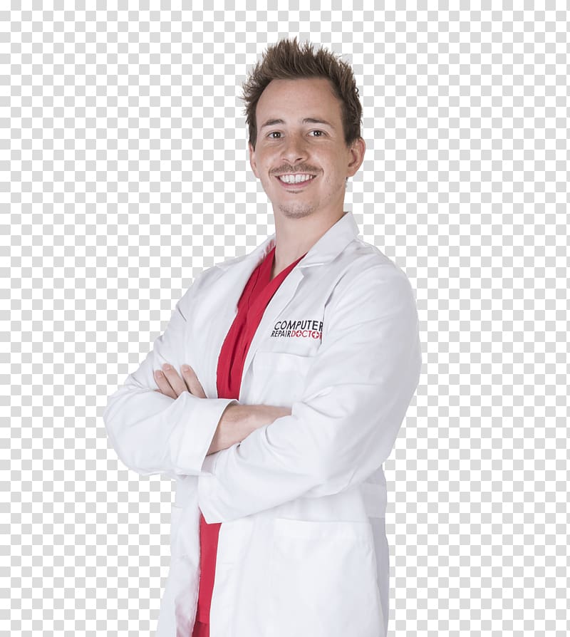 Lab Coats Physician Stethoscope Sleeve, Computer Repair Doctor transparent background PNG clipart