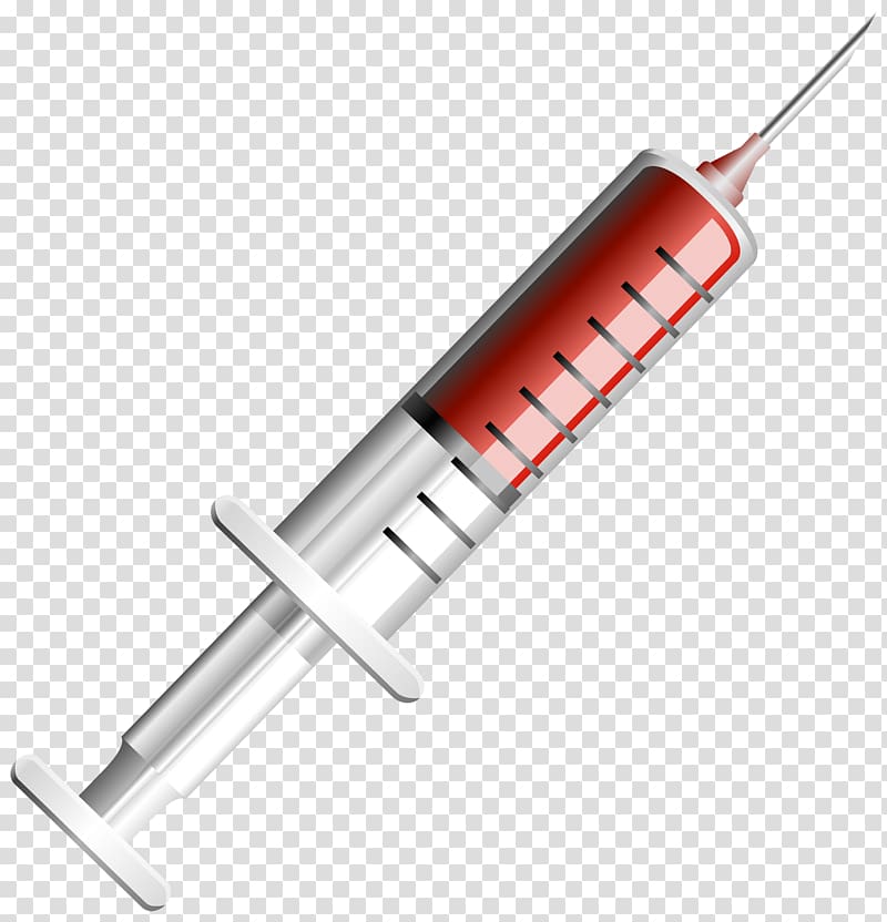 syringe , Syringe Illustration Red transparent background PNG clipart