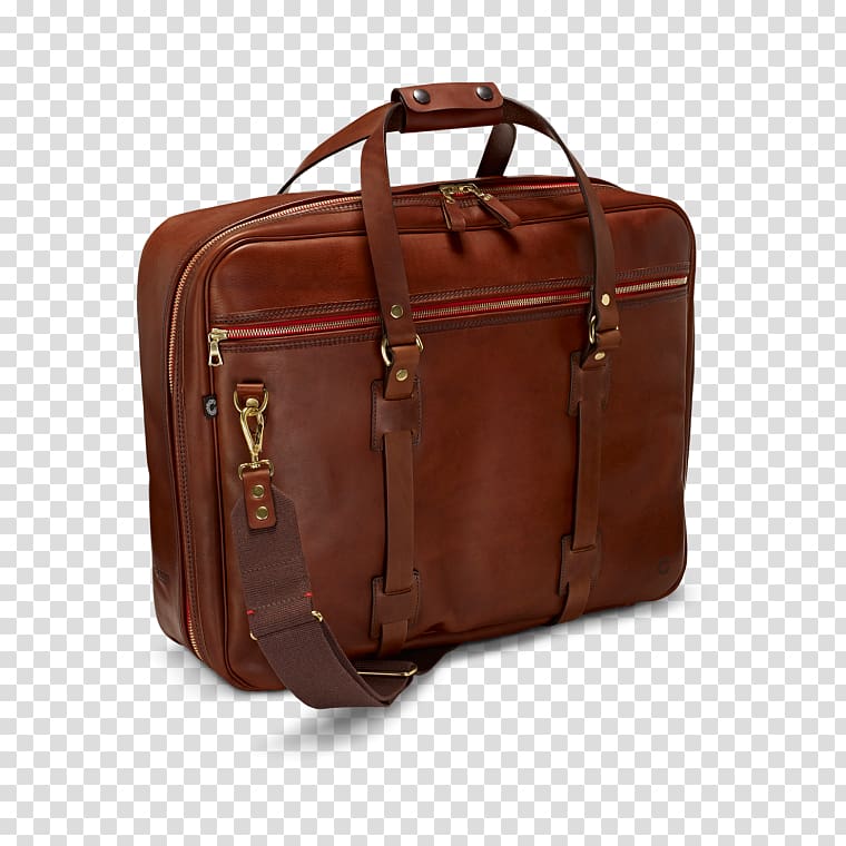 Baggage Leather Flight bag Briefcase, folding cloth shopping bags transparent background PNG clipart