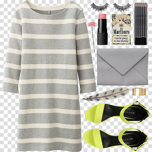 Sleeve T-shirt Dress Fashion Uniqlo, Simple leisure Women with transparent background PNG clipart