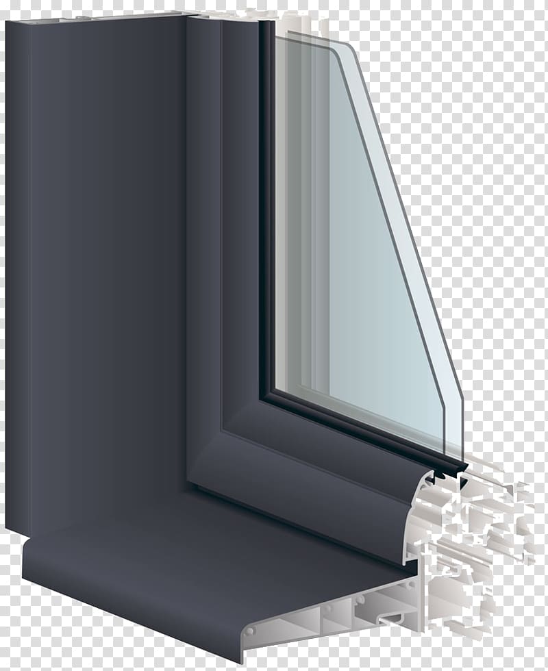 Window Polyvinyl chloride Door Aluminium Insulated glazing, Aluminum window angle high-definition deduction material transparent background PNG clipart