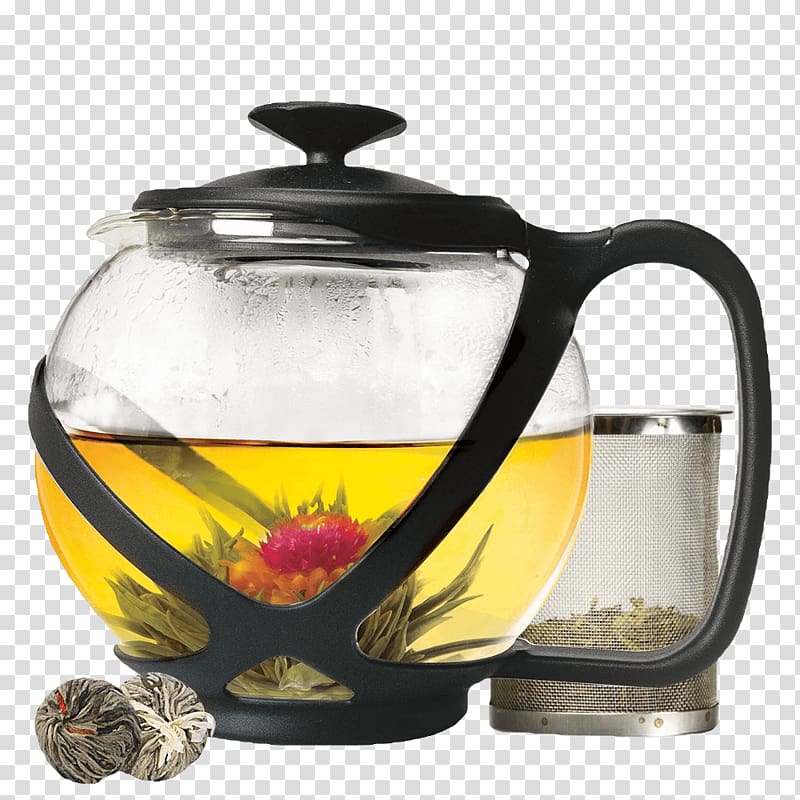 Flowering tea Green tea Teapot Infuser, tea transparent background PNG clipart