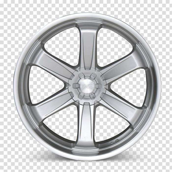 grey 6-spoke vehicle wheel, Wheel Rim Bright Front transparent background PNG clipart