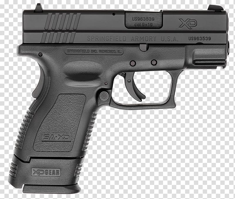 Springfield Armory XDM Subcompact car HS2000 .40 S&W, Handgun transparent background PNG clipart