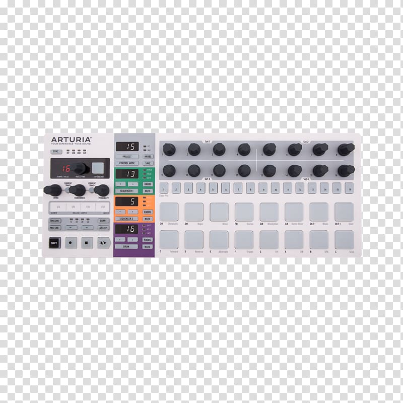 NAMM Show Music sequencer Arturia BeatStep Pro Sound Synthesizers, musical instruments transparent background PNG clipart