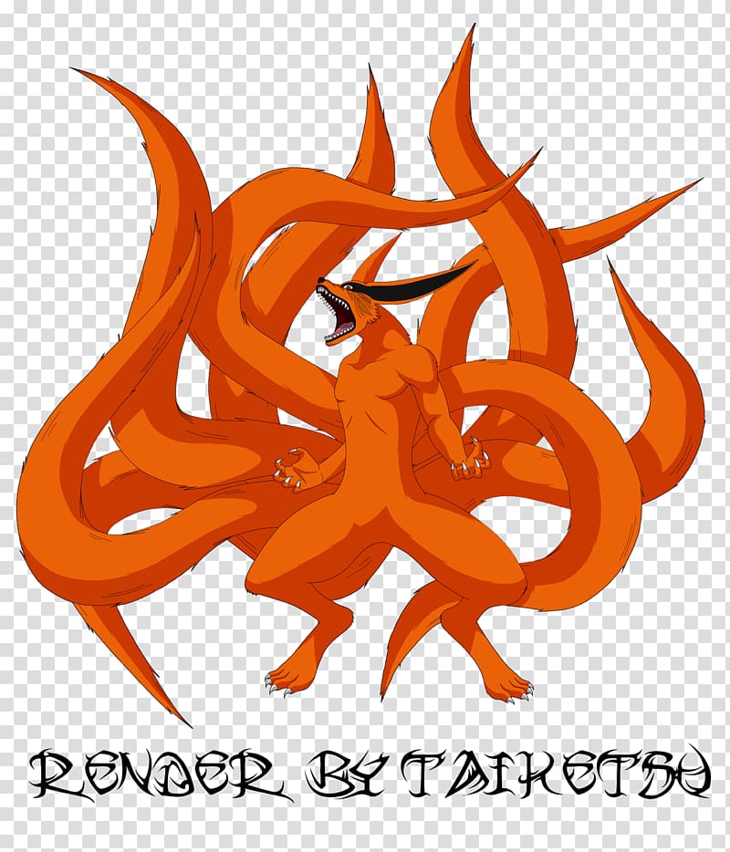 Naruto Uzumaki Kurama Gaara Tailed Beasts, Nine Tails transparent background PNG clipart