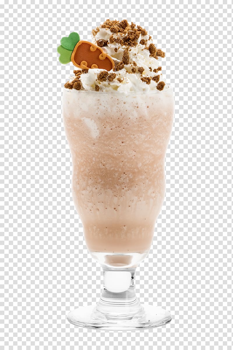 Sundae Frappé coffee Milkshake Carrot cake Smoothie, ice cream transparent background PNG clipart