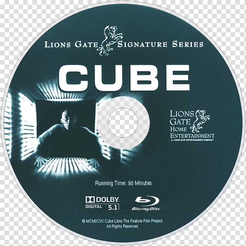 Blu-ray disc DVD Cube Film poster, cube ent transparent background PNG clipart
