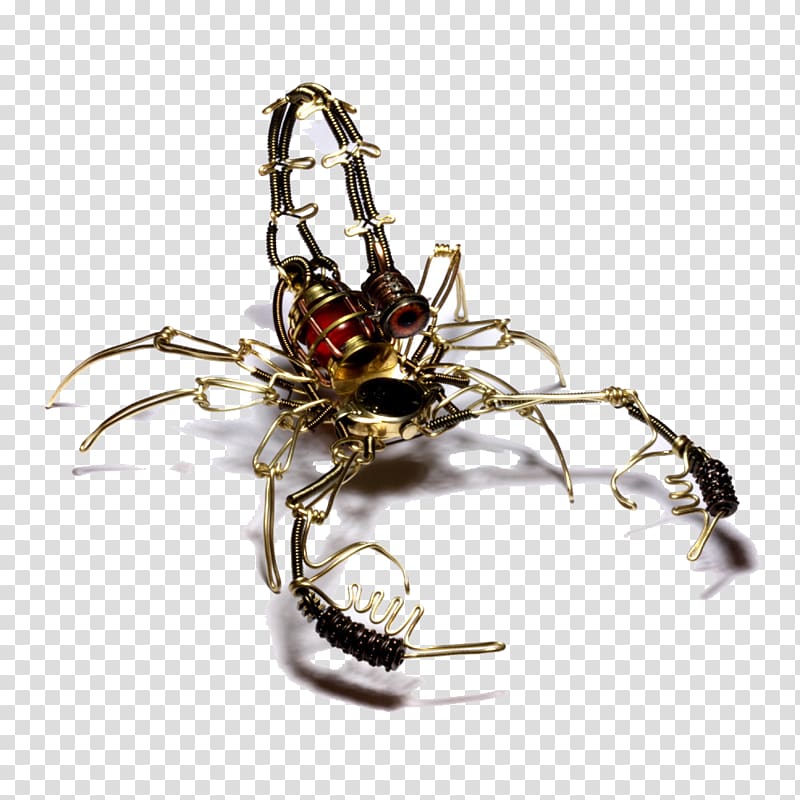 Mortal Kombat X Scorpion Robot Steampunk, Creative mechanical scorpion transparent background PNG clipart