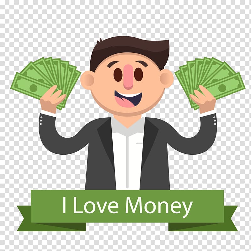 Euclidean , man holding money transparent background PNG clipart