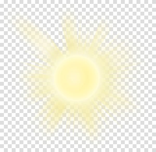 yellow sun , Light Yellow Halo, Sun light material transparent background PNG clipart