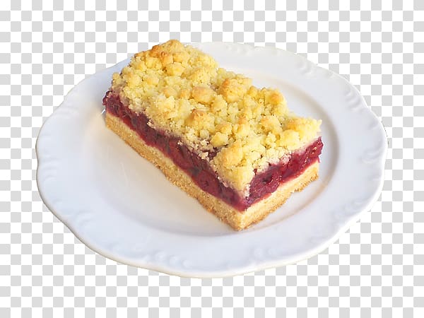 Cherry pie Streuselkuchen Rhubarb pie Crumble, kuchen transparent background PNG clipart