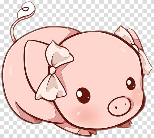 Miniature pig Drawing Kawaii Cuteness, pig transparent background PNG clipart