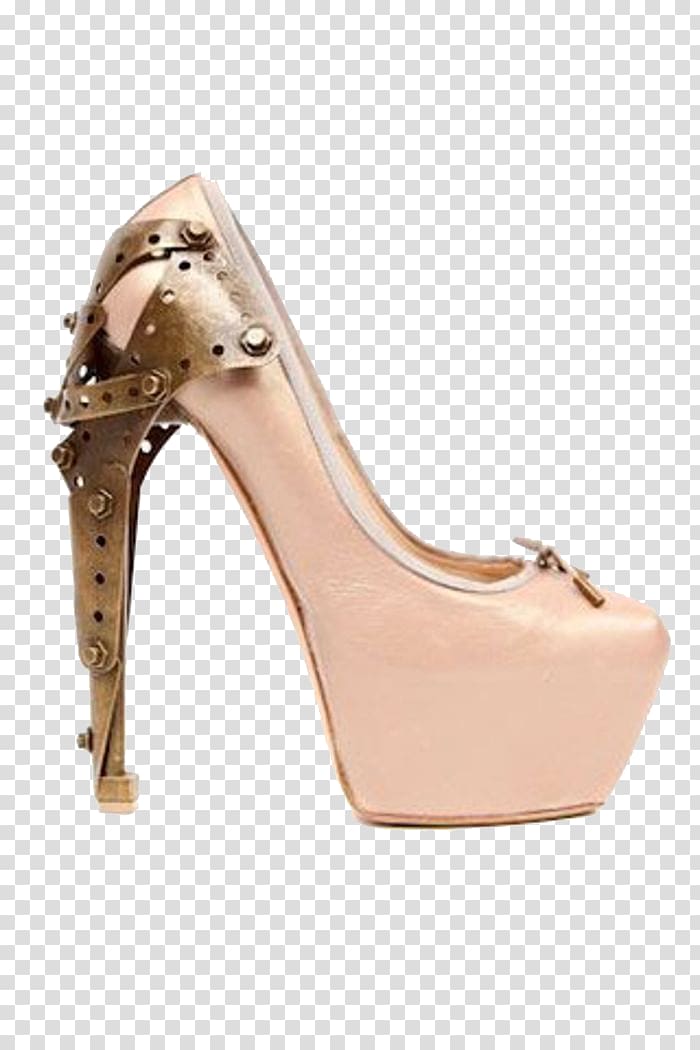 Ballet flat Court shoe High-heeled footwear Fashion, Pink high heels transparent background PNG clipart