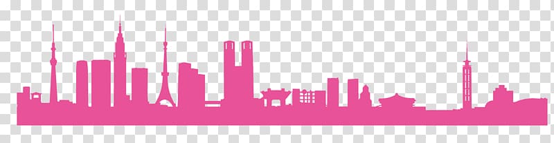 Shinjuku Building Skyline Illustration, City Silhouette transparent background PNG clipart