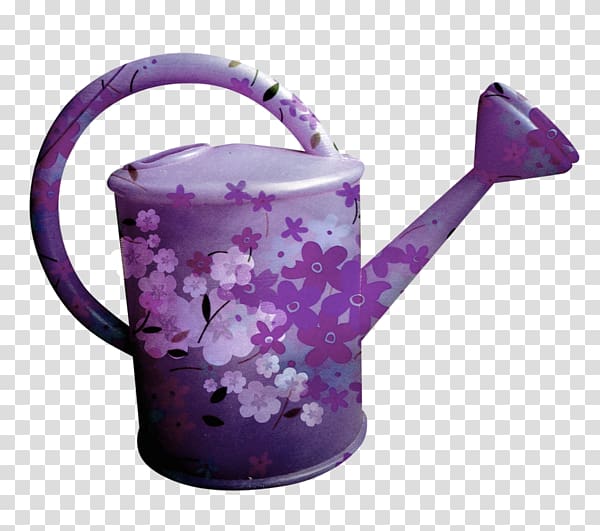Watering can , Purple water bottle transparent background PNG clipart