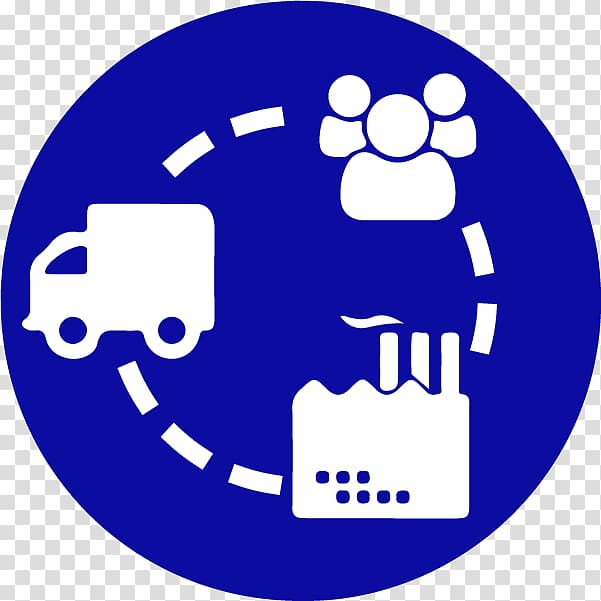 round white and blue vehicle, people, and building illustration, Supply chain management Computer Icons Business, Business transparent background PNG clipart