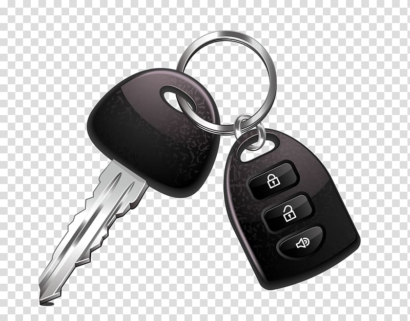 black automotive keys and keyfob, Transponder car key Transponder car key , BMW key transparent background PNG clipart