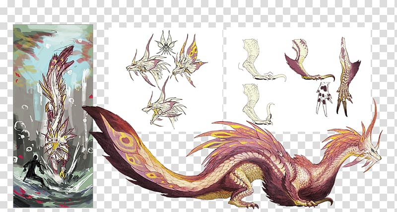 Monster Hunter XX Concept art, monster transparent background PNG clipart