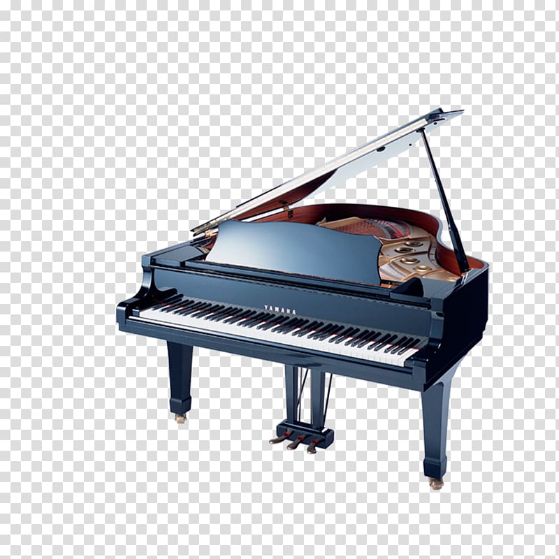 black grand piano illustration, Piano Musical instrument, piano transparent background PNG clipart