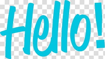 Hello transparent background PNG clipart